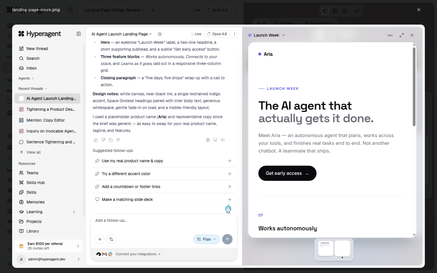 Click-to-zoom attachments