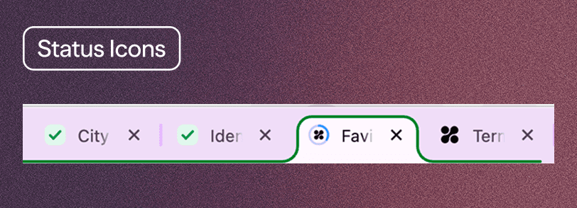 Thread Status Indicators in Browser Tabs