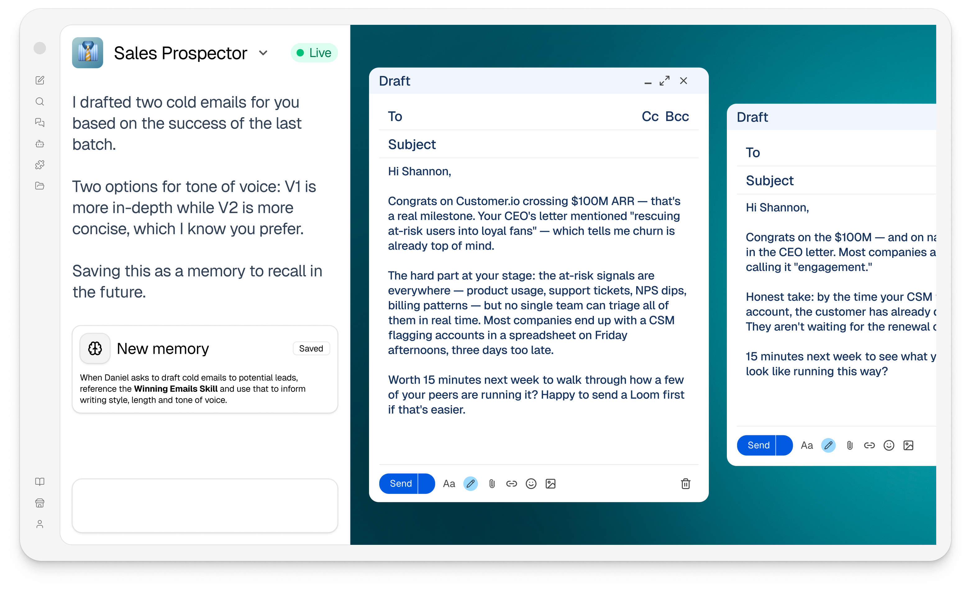 Sales Prospector storyboard preview