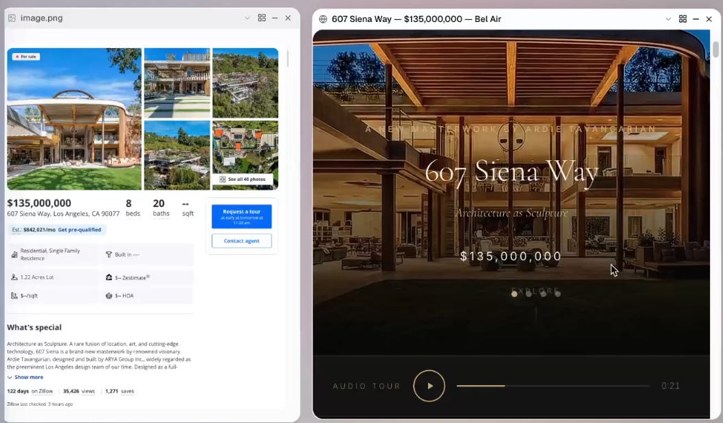 Real estate listing for 607 Siena Way in Bel Air
